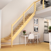 DOLLE Paris 1/4-gew. Fichte unbehandelt inkl. Geländer