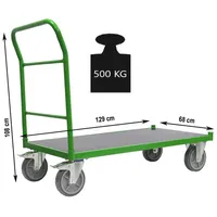 Baumarktplus Plattformwagen Profi XL Tragkraft 500 kg 119x59 cm