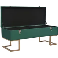 VidaXL Sitzbank Mit Staufach Grün 105 x 40 x
