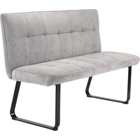 ByLIVING Bank TALEA, Breite 140 cm, Bezug hellgrau, Gestell