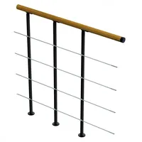 DOLLE Brüstungsgeländer Boston Ergänzungsset 100 cm Anthrazit Handl. Eiche