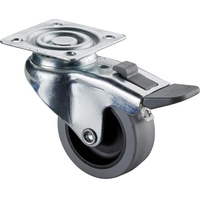 BS Rollen BS Lenkrolle mit Totalfeststeller Rad-Ø 50 mm