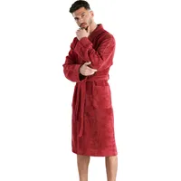 Carlo Colucci Bademantel »Vito, in rot & Gr.: M