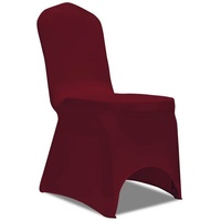 VidaXL 50 x Stuhlhusse Stretchhusse Bordeaux