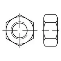Industrial Quality Supplies Sechskantmutter ISO 4032 links M30 10