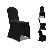 VidaXL 50 x Stuhlhusse Stretchhusse schwarz