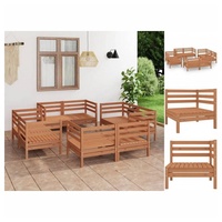 VidaXL Garten-Lounge-Set 8-tlg. honigbraun Kiefer