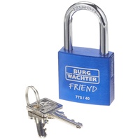 Burg Wächter Vorhängeschloss 775 40 35 Friend blue 20,5
