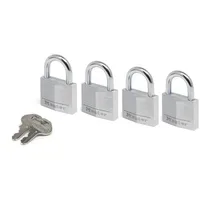 Master Lock Vorhängeschloss 4er Set (40mm) 9140eurqnop