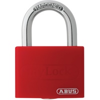 ABUS Zylindervorhangschloss T65AL/40 weiß Lock-Tag Schlossk.-B.43mm Alu.versch.-schl.