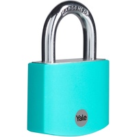 Yale YE3B/50/126/1/TE Vorhängeschloss 50mm Türkis Schlüsselschloss