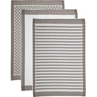 Ross Geschirrtuch ROSS "SUPERIOR", grau (taupe, weiß), B:50cm H:0,5cm