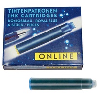 Online Schreibgeräte ONLINE® 17113/12 Tintenpatronen für Füller königsblau 6