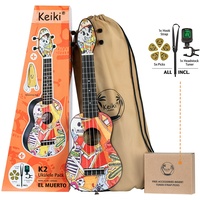 Ortega Guitars Sopran Ukulele Pack El Muerto