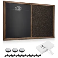 Navaris Kombitafel aus Kreidetafel und Kork Pinnwand - Memoboard