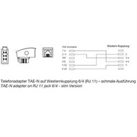 ShiverPeaks BS71210 Kabeladapter TAE-N Schwarz