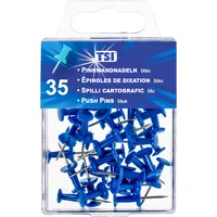 TSI Pinnwandnadeln 35er Packung, Farbe blau,