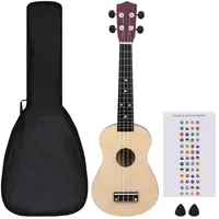 VidaXL Sopran Ukulele, Braun