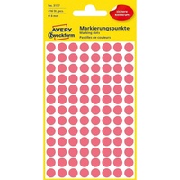 Avery Zweckform Klebepunkte 3177 leuchtrot Ø 8,0 mm, 416
