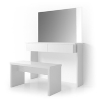 Vicco Schminktisch Azur Kosmetiktisch Frisiertisch Frisierkommode Weiß, Hochglanz inklusive