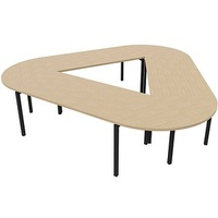 Quadrifoglio Konferenztisch Idea+ eiche Trapezform, 320,0 x 298,0 x