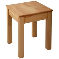 Krok Wood Hocker Tomas aus Massivholz 35x35x45 cm, Buche