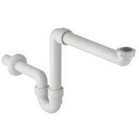 Geberit Waschtisch-Ablauf 151107111 11/2"x11/4"x40mm, Raumsparmodell, weiss