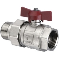 CORNAT Kugelhahn ø 1 IG/AG Messing vernickelt, ø 1