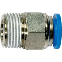 Riegler Gerade Steckverschraubung »Blaue Serie«, R 1/8 a., Schlauch-