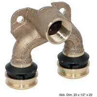 Viega Raxofix Doppelwandscheibe 645946 16mmxRp 1/2x16mm, Siliziumbronze, mit SC-Contur