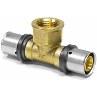 Heima24 Press-T-Stück Messing 20 mm x Rp 1/2 x