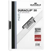 Durable 25 DURABLE Klemmhefter DURACLIP weiß