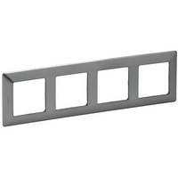 Legrand Valena Life Rahmen 4-fach (inoxgrau)