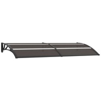 VidaXL Vordach Schwarz 240x75 cm PC