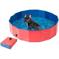 Sweetypet Hundebecken: Faltbarer XL-Hundepool mit rutschfestem Boden, 120x30 cm,