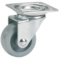 Dörner + Helmer 790140C Lenkrolle Kunststoffrad, grau 45 mm