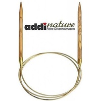 Addi Nature Rundstricknadeln aus Olivenholz, 80 cm,