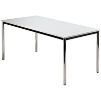 Hammerbacher Konferenztisch lichtgrau rechteckig, 160,0 x 80,0 x 72,0