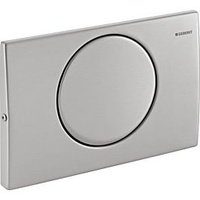 Geberit Delta 10 Betätigungsplatte 115101005 Edelstahl, für Spül-Stopp-Spülung, verschraubbar
