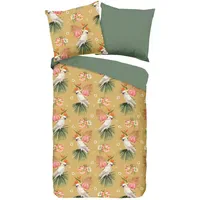 Muller Textiles Wendebettwäsche Kakatoe Gelb 135 x 200 cm