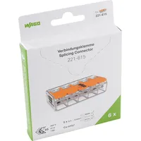 WAGO 221-615 221 Verbindungsklemme flexibel: 0.5-6mm2 starr: 0.5-6mm2 Polzahl:
