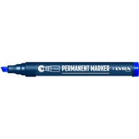 Pica Permanentmarker blau Strich-B.2-6mm Keilspitze Pica Marker, 6 mm)