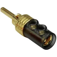 BKL Electronic 0106008 Bananenstecker Stecker, gerade Stift-Ø: 4mm Schwarz