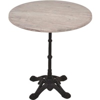 Garden Pleasure Bistrotisch Set Washington Pine 70cm Tischgestell Gusseisen