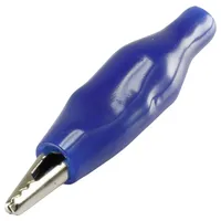 TRU Components Krokodilklemme Blau Länge: 35 mm