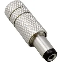 TRU Components Niedervolt-Steckverbinder Stecker, gerade 5.50mm 2.10mm