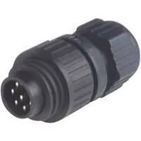 Hirschmann 934 126-100-1 Rundstecker Stecker, gerade Gesamtpolzahl: 6 +