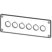Eaton Power Quality Eaton Einbautableau f. NOT-AUS-Taster M22-E6
