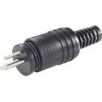 BKL Electronic 0205003/K Lautsprecher-Steckverbinder Stecker, gerade Polzahl: 2 Schwarz