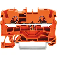 WAGO 2004-1202 Durchgangsklemme 6.20 mm Zugfeder Orange 50 St.